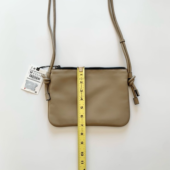 NWT Zara Crossbody Bag Taupe Brown-Gray Purse - Picture 8 of 8